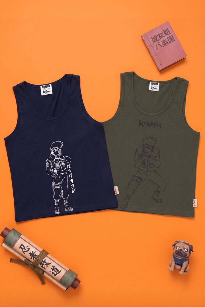 Lee Cooper Boys Naruto Vest (Pack of 2) - Multicolor — image 14